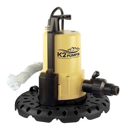 K2 Pumps 1/4 HP Automatic Pool Cover Pump UTA02502APK